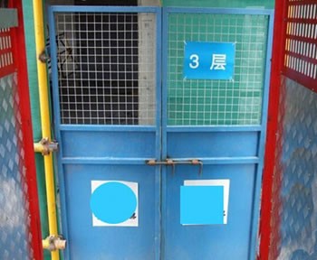 珠海建筑施工楼层电梯安全门